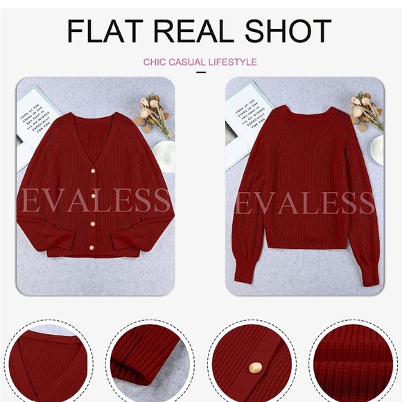 Sexy v neck cardigan - Picture 7 of 8